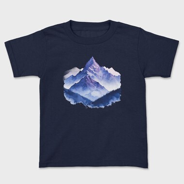 Watercolor Peak Night, Tricou Copii
