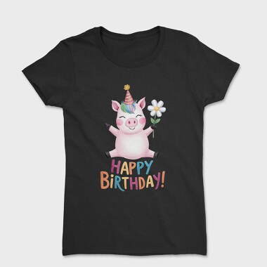 Watercolor Pig Party, Tricou Femei