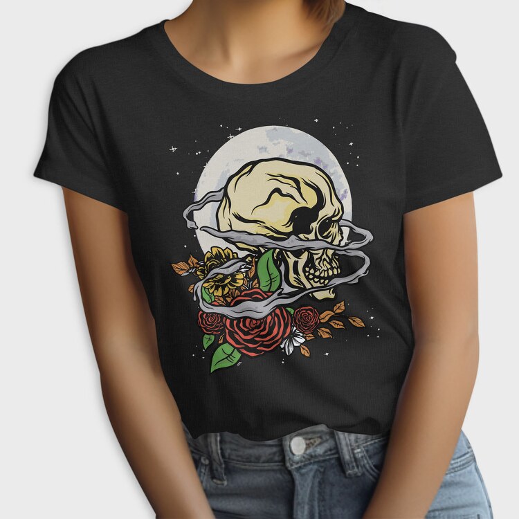 Skull And Roses, Tricou Femei