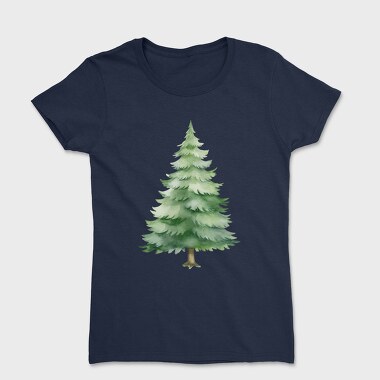 Watercolor Pine Tree, Tricou Femei