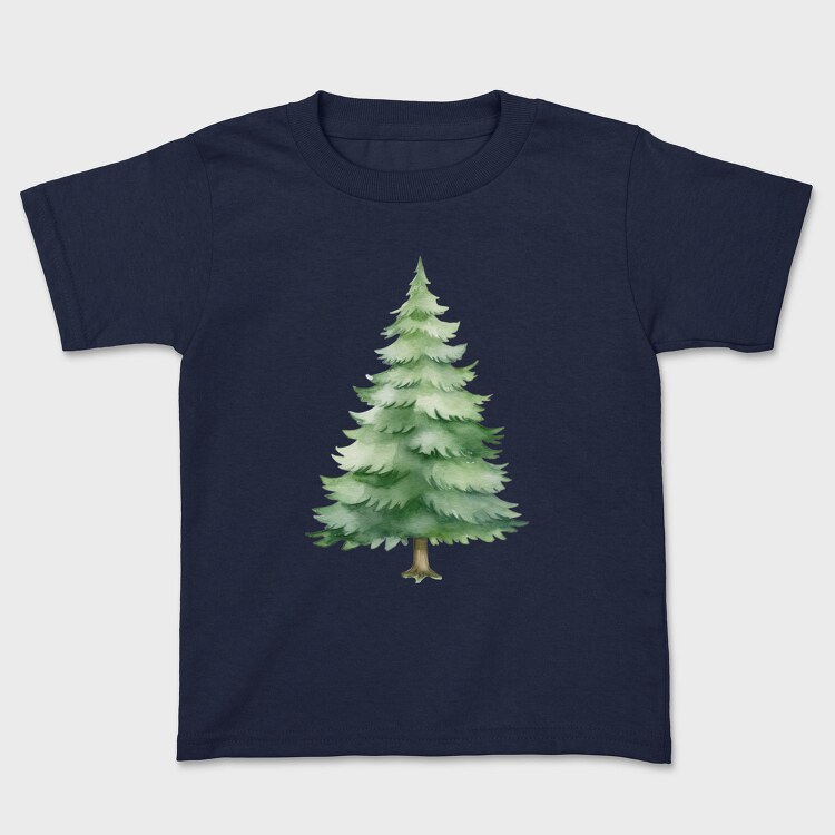 Watercolor Pine Tree, Tricou Copii