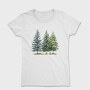 Watercolor Pine Trees, Tricou Femei