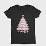 Watercolor Pink Tree, Tricou Femei