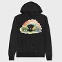 Watercolor Rainbow Fantasy, Hanorac Oversize Barbati (Unisex)