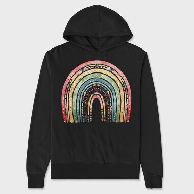 Watercolor Rainbow Lover, Hanorac Oversize Barbati (Unisex)