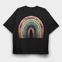 Watercolor Rainbow Lover, Tricou Oversize Barbati (Unisex)