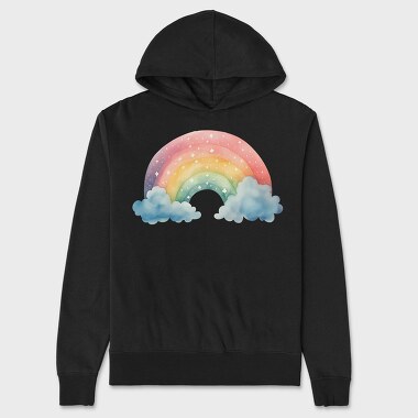 Watercolor Rainbow Set, Hanorac Oversize Barbati (Unisex)