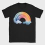 Watercolor Rainbow Sky, Tricou Barbati (Unisex)