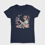 Watercolor Reading Girl, Tricou Femei