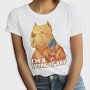 Cute Pitbull Dog Animal Yakuza, Tricou Femei
