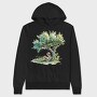 Watercolor Reading Tree, Hanorac Oversize Barbati (Unisex)