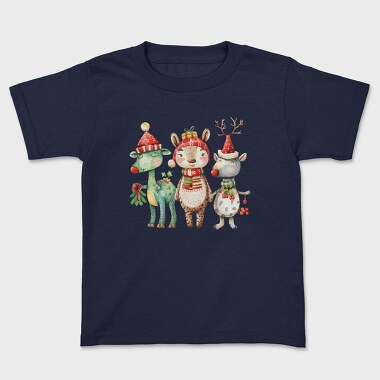 Watercolor Reindeer Merry, Tricou Copii