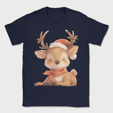 Watercolor Reindeer Santa, Tricou Barbati (Unisex)