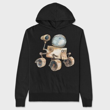 Watercolor Rover Buddy, Hanorac Oversize Barbati (Unisex)