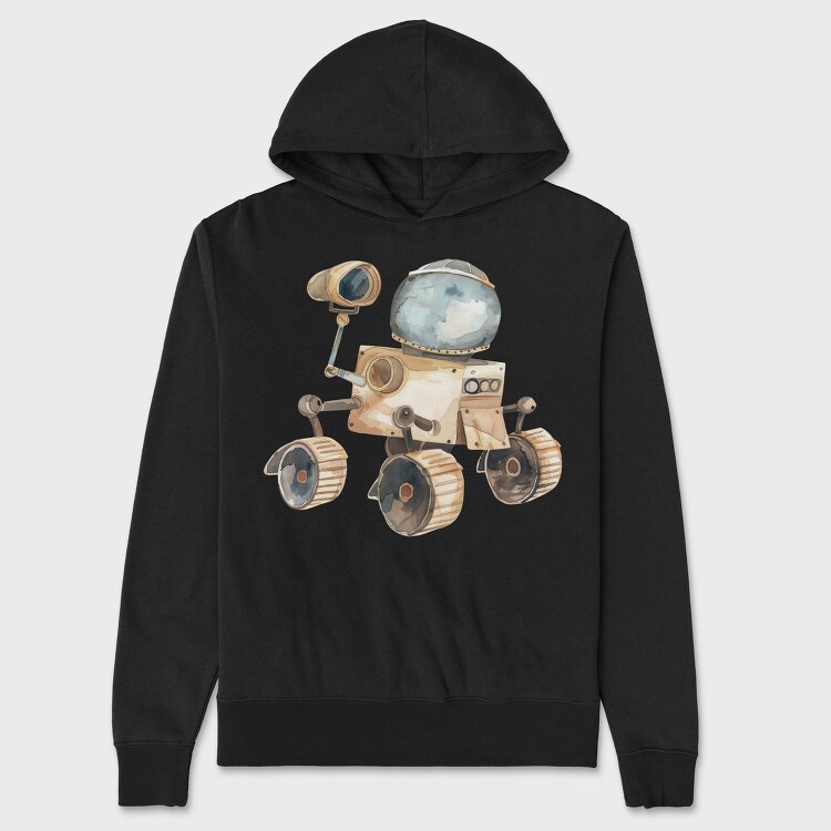 Watercolor Rover Buddy, Hanorac Oversize Barbati (Unisex)