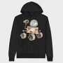 Watercolor Rover Buddy, Hanorac Oversize Barbati (Unisex)