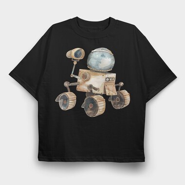Watercolor Rover Buddy, Tricou Oversize Barbati (Unisex)