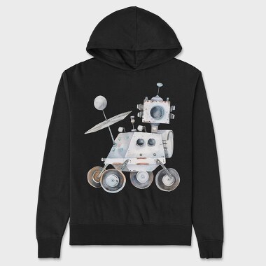 Watercolor Rover Explorer, Hanorac Oversize Barbati (Unisex)