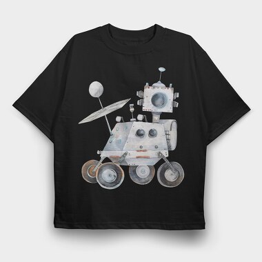 Watercolor Rover Explorer, Tricou Oversize Barbati (Unisex)