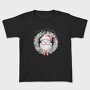 Watercolor Santa Wreath, Tricou Copii