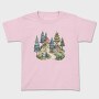 Watercolor Scandinavian Village, Tricou Copii
