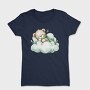 Watercolor Sleeping Teddy, Tricou Femei