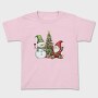 Watercolor Snowman Christmas, Tricou Copii
