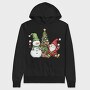 Watercolor Snowman Christmas, Hanorac Oversize Barbati (Unisex)