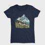 Watercolor Snowy Mountain, Tricou Femei