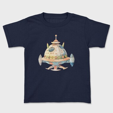 Watercolor Spaceship, Tricou Copii