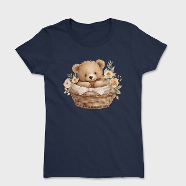 Watercolor Teddy Basket, Tricou Femei