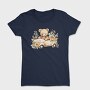 Watercolor Teddy Car, Tricou Femei