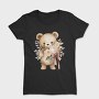 Watercolor Teddy Flowers, Tricou Femei