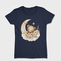 Watercolor Teddy Moon, Tricou Femei