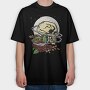 Skull And Roses, Tricou Oversize Barbati (Unisex)