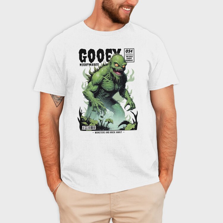 Gooey Monster Comic Goey Trend, Tricou Barbati (Unisex)