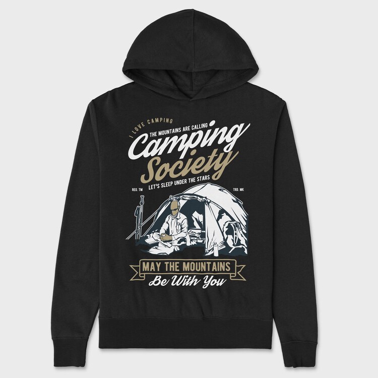 Camping Society, Hanorac Oversize Barbati (Unisex)