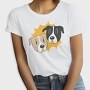 Cartoon Dog Faces, Tricou Femei