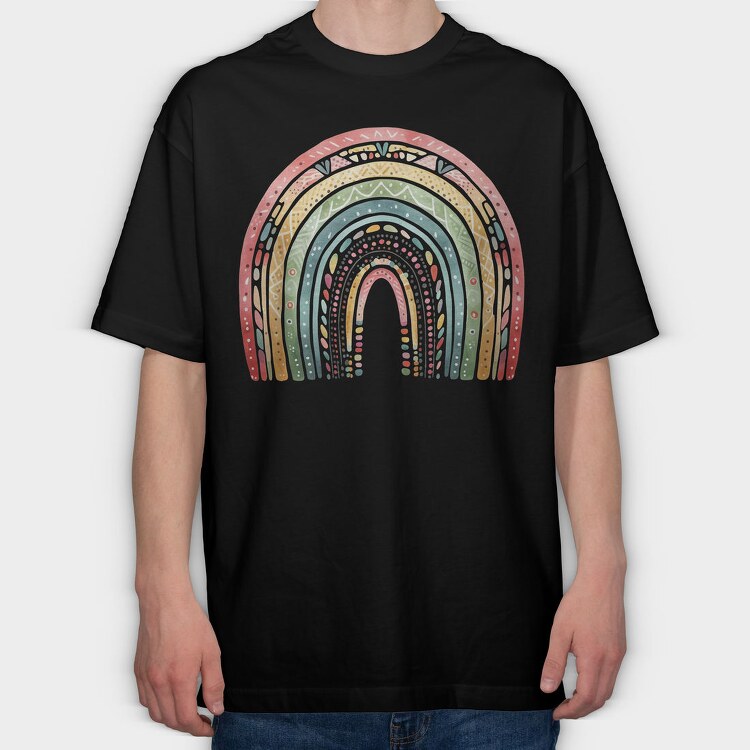 Watercolor Rainbow Lover, Tricou Oversize Barbati (Unisex)