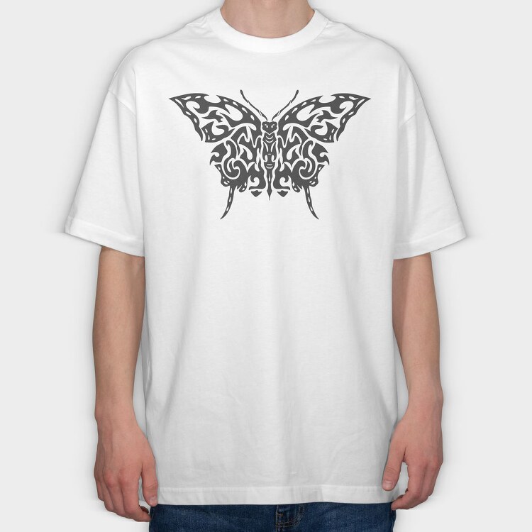 Dark Butterfly, Tricou Oversize Barbati (Unisex)