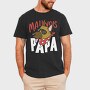 Cartoon Dog With Sunglasses Malinois Papa, Tricou Barbati (Unisex)