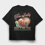 Slow And Tasty Apple Snail, Tricou Oversize Barbati (Unisex)