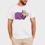 Purple Hippo Grin, Tricou Barbati (Unisex)