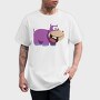 Purple Hippo Grin, Tricou Barbati (Unisex)