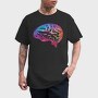 Colorful Brain Abstract Art, Tricou Barbati (Unisex)
