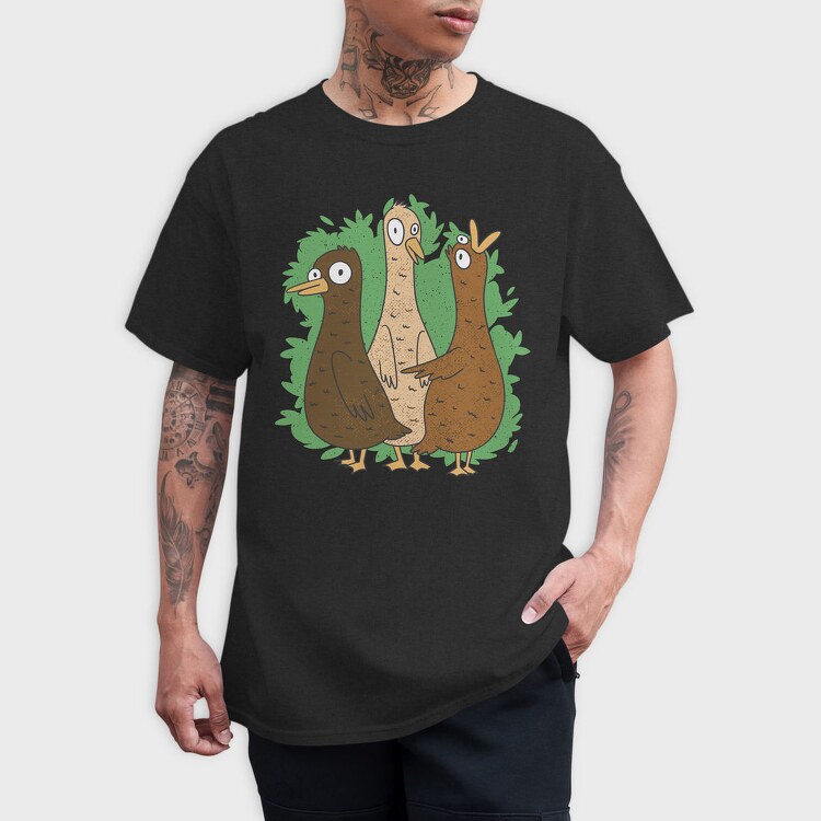 Cartoon Duck Crazy, Tricou Barbati (Unisex)