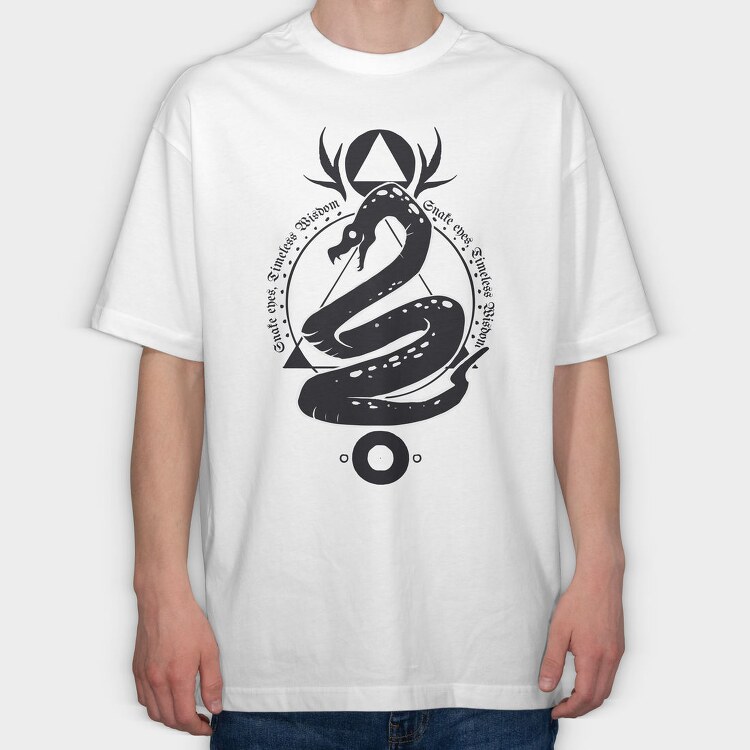 Dark Snake Dark Animals, Tricou Oversize Barbati (Unisex)