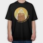 Slow Dance Sloths Quote, Tricou Oversize Barbati (Unisex)