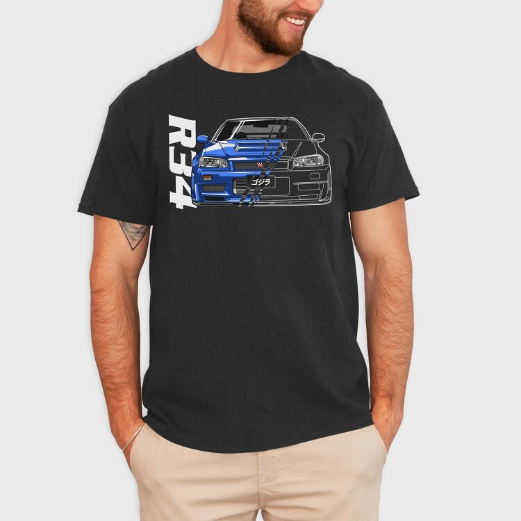 R34, Tricou Barbati (Unisex)