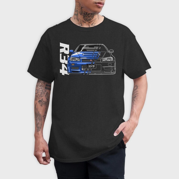 R34, Tricou Barbati (Unisex)